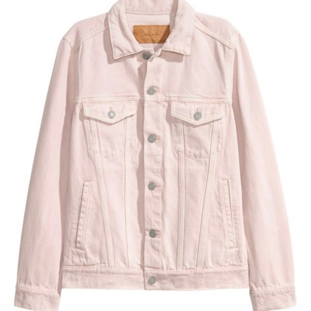 Light pink denim jacket